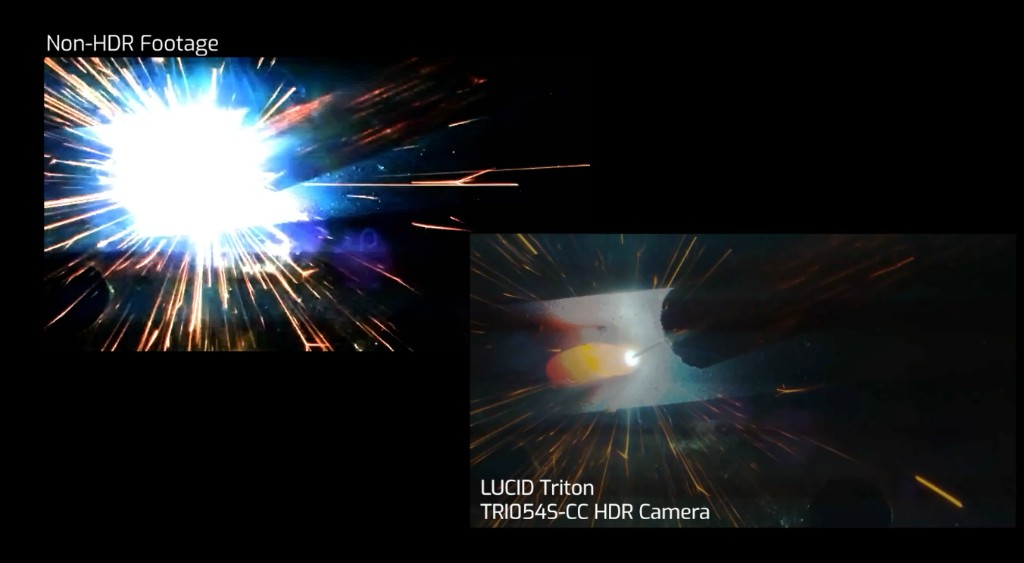弧焊监控：非 HDR vs Triton HDR