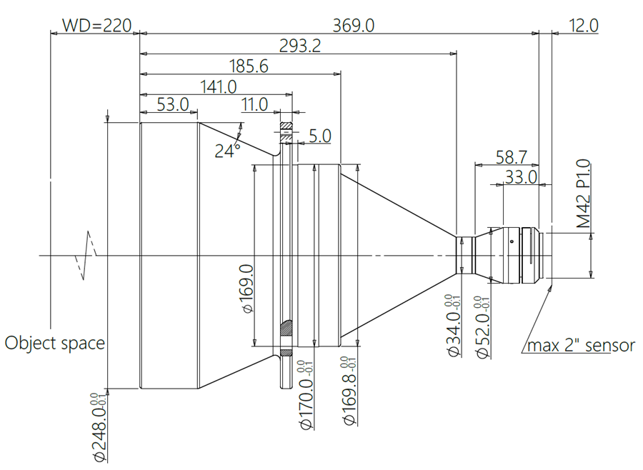 ZXCA210-215-M42-AL 结构图