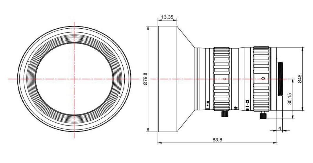 ZXJ-H1220-12MP 产品尺寸