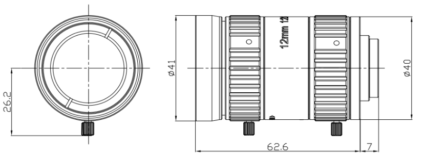 ZXJ-1228-20MP 产品尺寸
