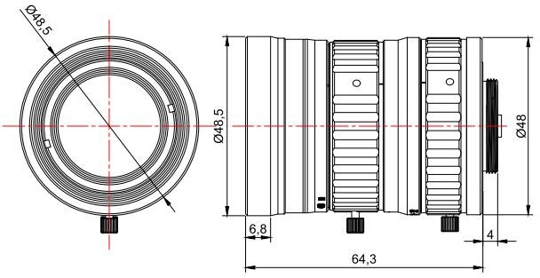 ZXJ-H3520-12MP 产品尺寸