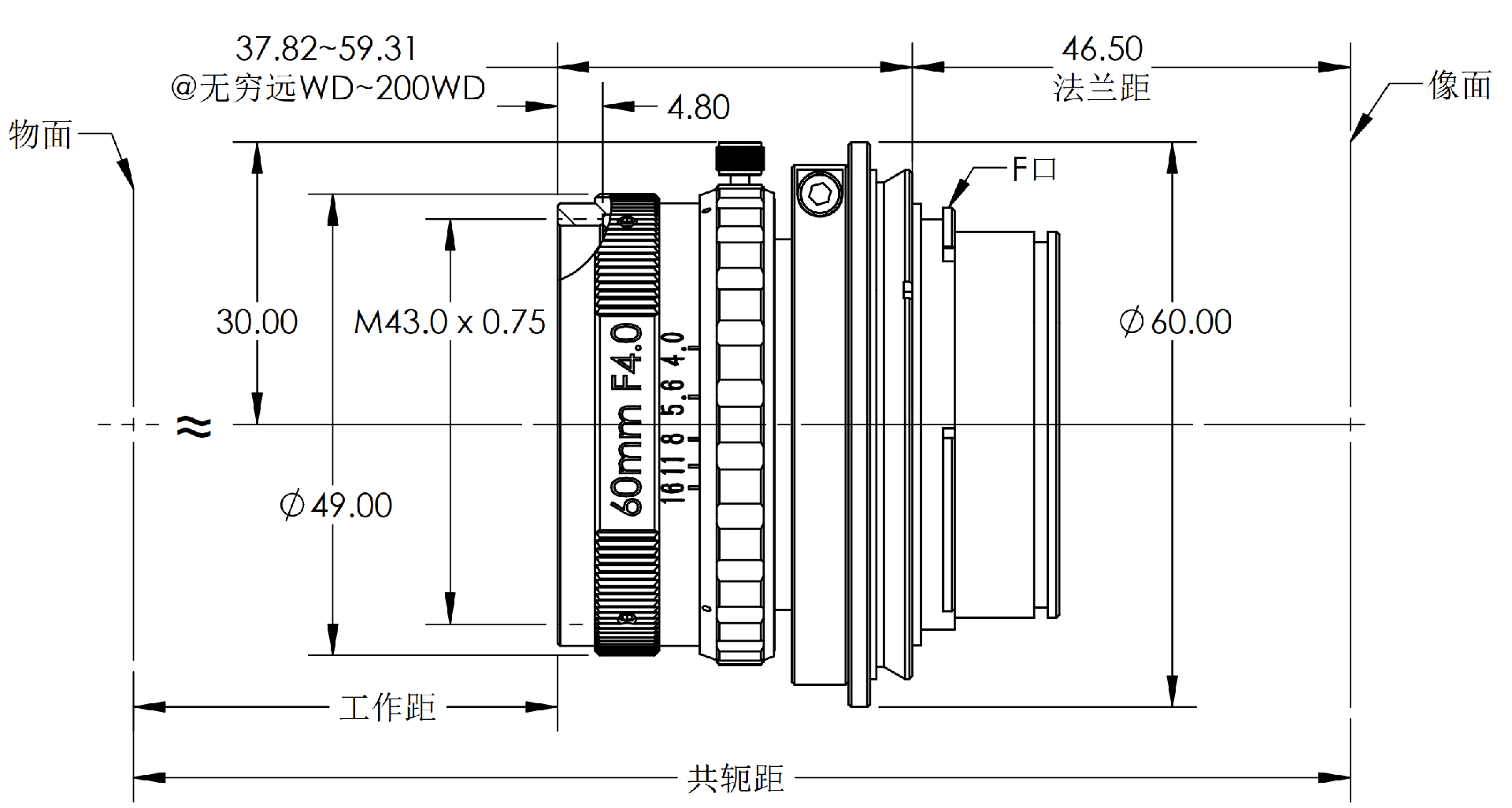 ZXJ-LS6040 产品尺寸