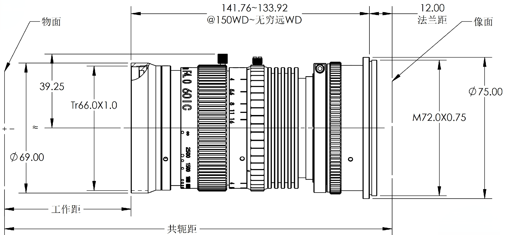 ZXJ-LS4040N 产品尺寸