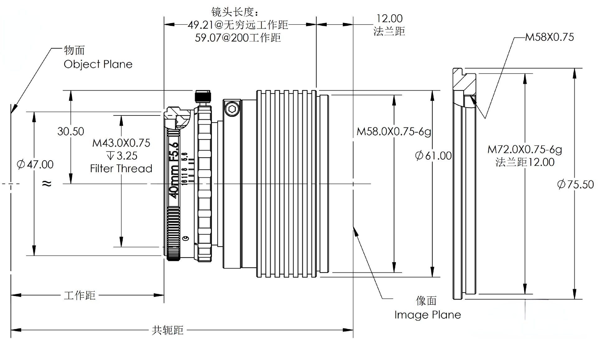 ZXJ-LS4056 产品尺寸