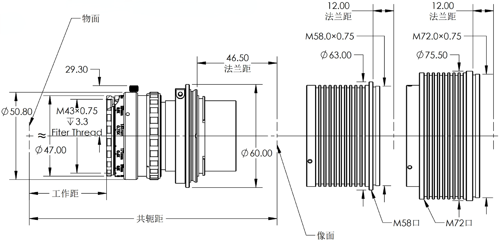 ZXJ-LS6040-01510 产品尺寸